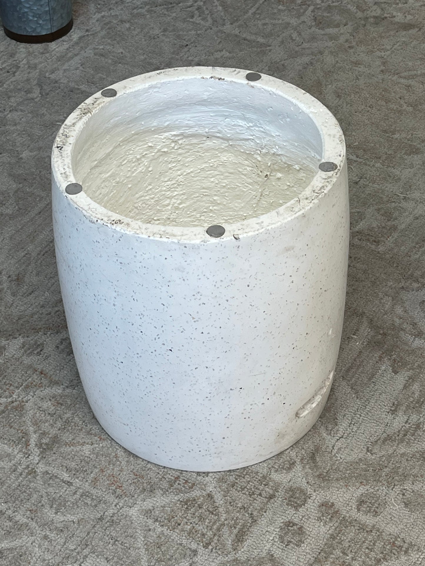 Modern Speckled Stone Side Table