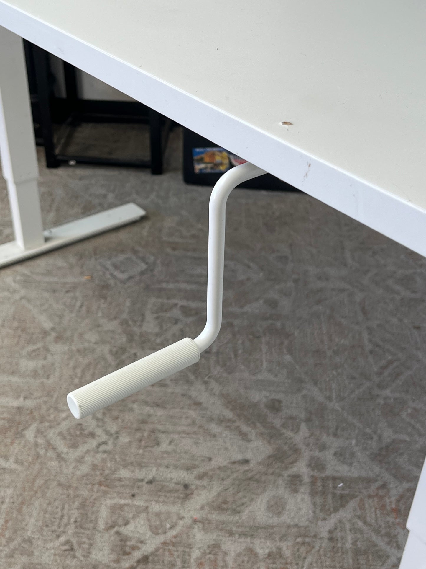 Ikea White 63" Adjustable Work Desk