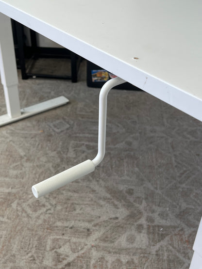 Ikea White 63" Adjustable Work Desk