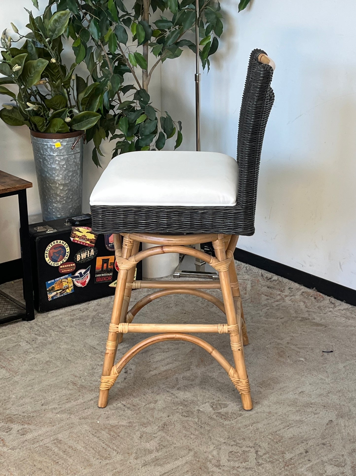 Woven Style Bamboo Outdoor Chair