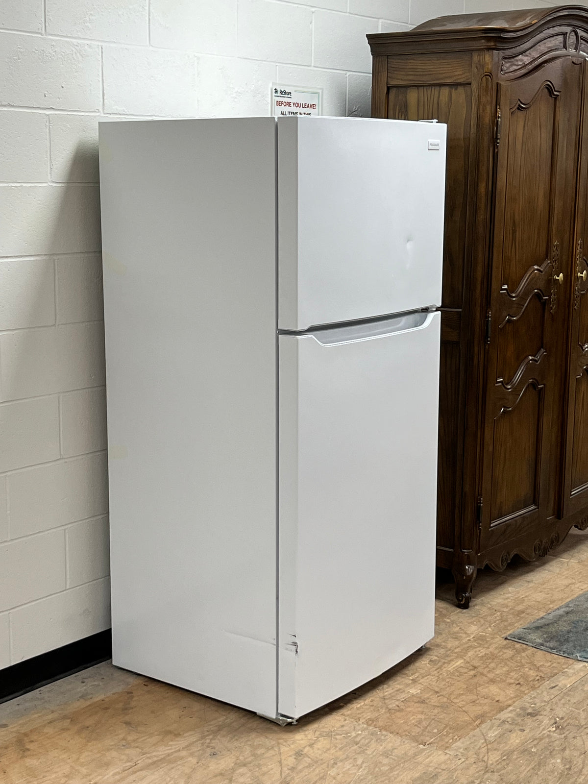 Frigidaire White 18.3 Cu. Ft. Top Freezer Refrigerator