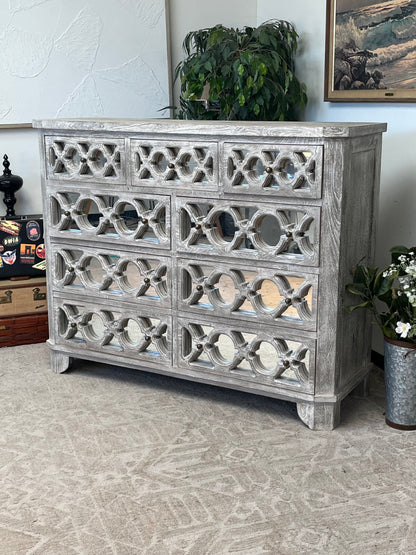 Furniture of America Gray Wooden Dresser