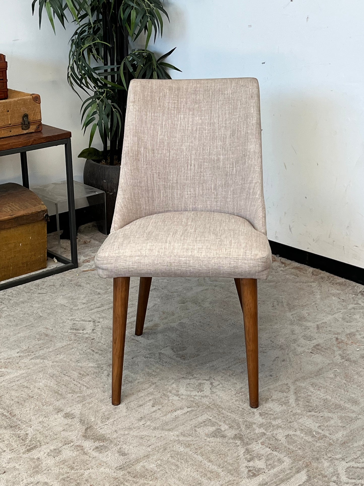 Mid Century Style Beige Dining Chair