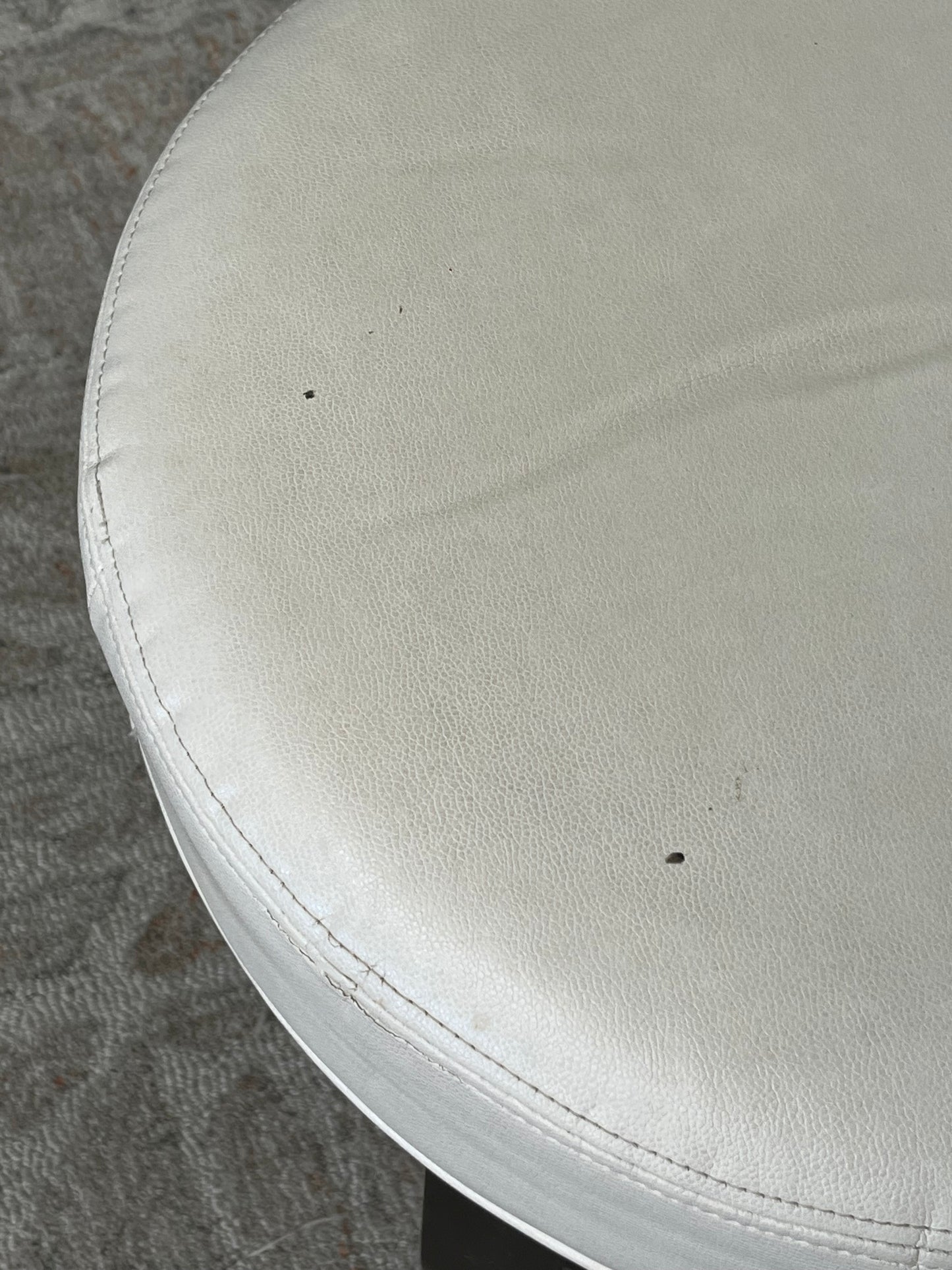 Modern Style Faux Leather Ottoman