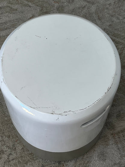 Modern Two-Tone white/Gray Side Table