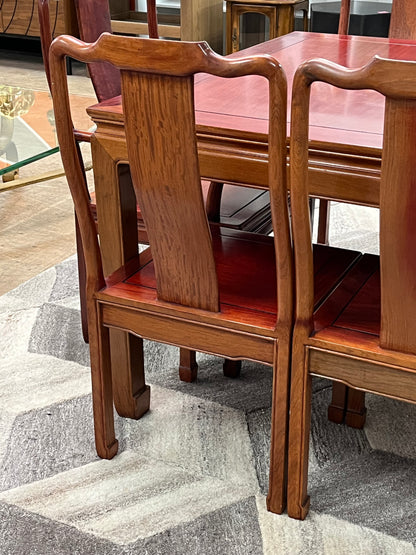 Mahogany Dining Set with 8 Chairs