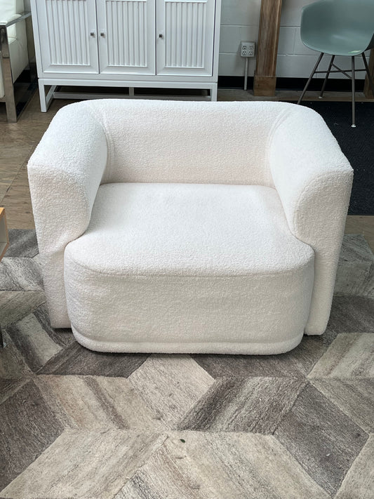 Modern Boucle Arm Chair