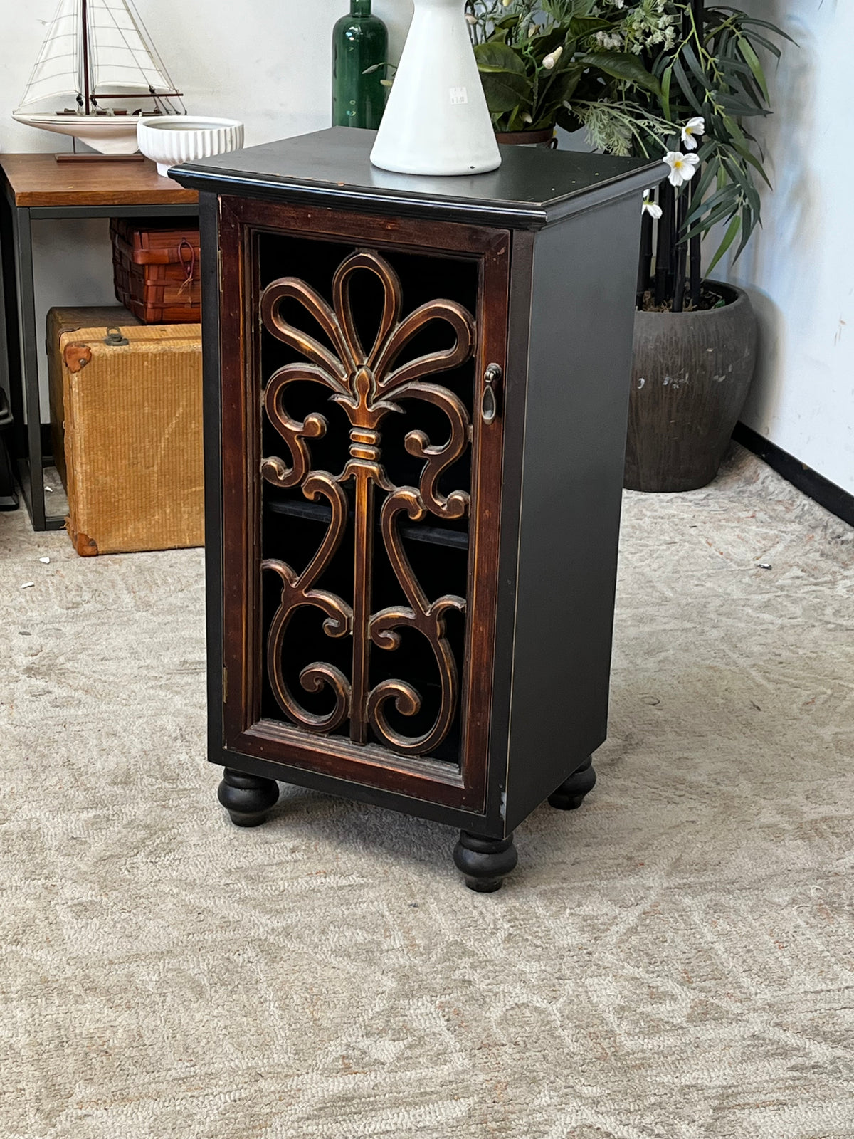 Floral Pattern Side Table
