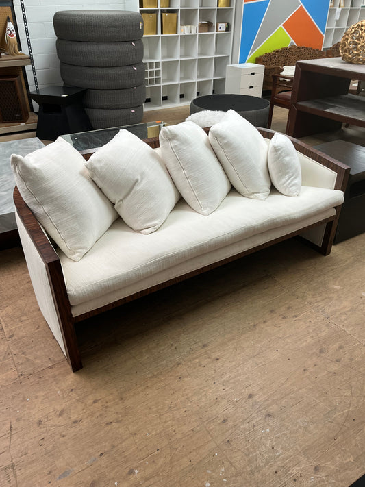 Kreiss Round Back Sofa - Several Stains