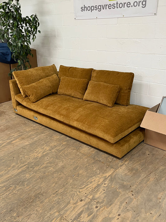 Modern Right-Arm Yellow Couch