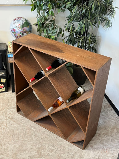 Rustic Wood Wine Rack