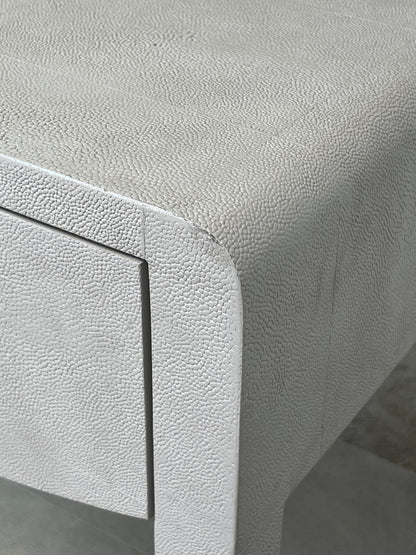 Modern Faux Raffia Nightstand