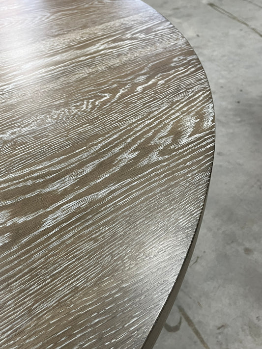 Modern Style 60" Round Wooden Dining Table