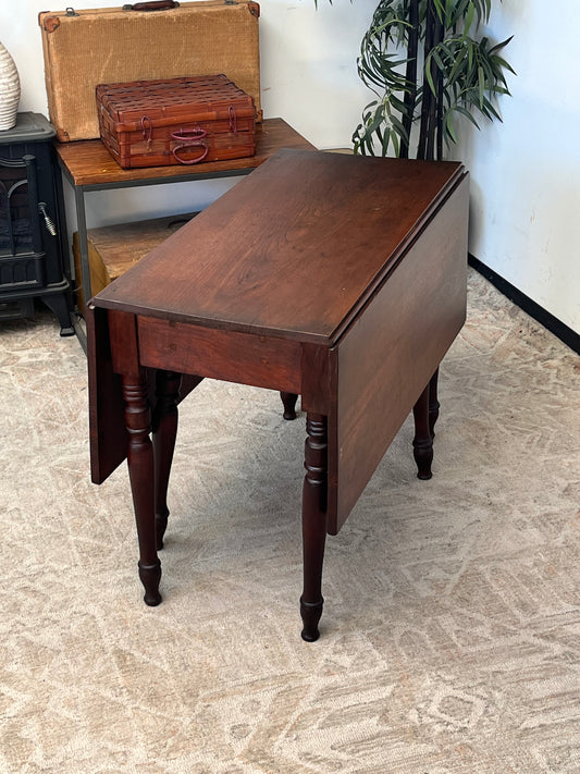 Antique 1800's Drop Leaf Dining Table