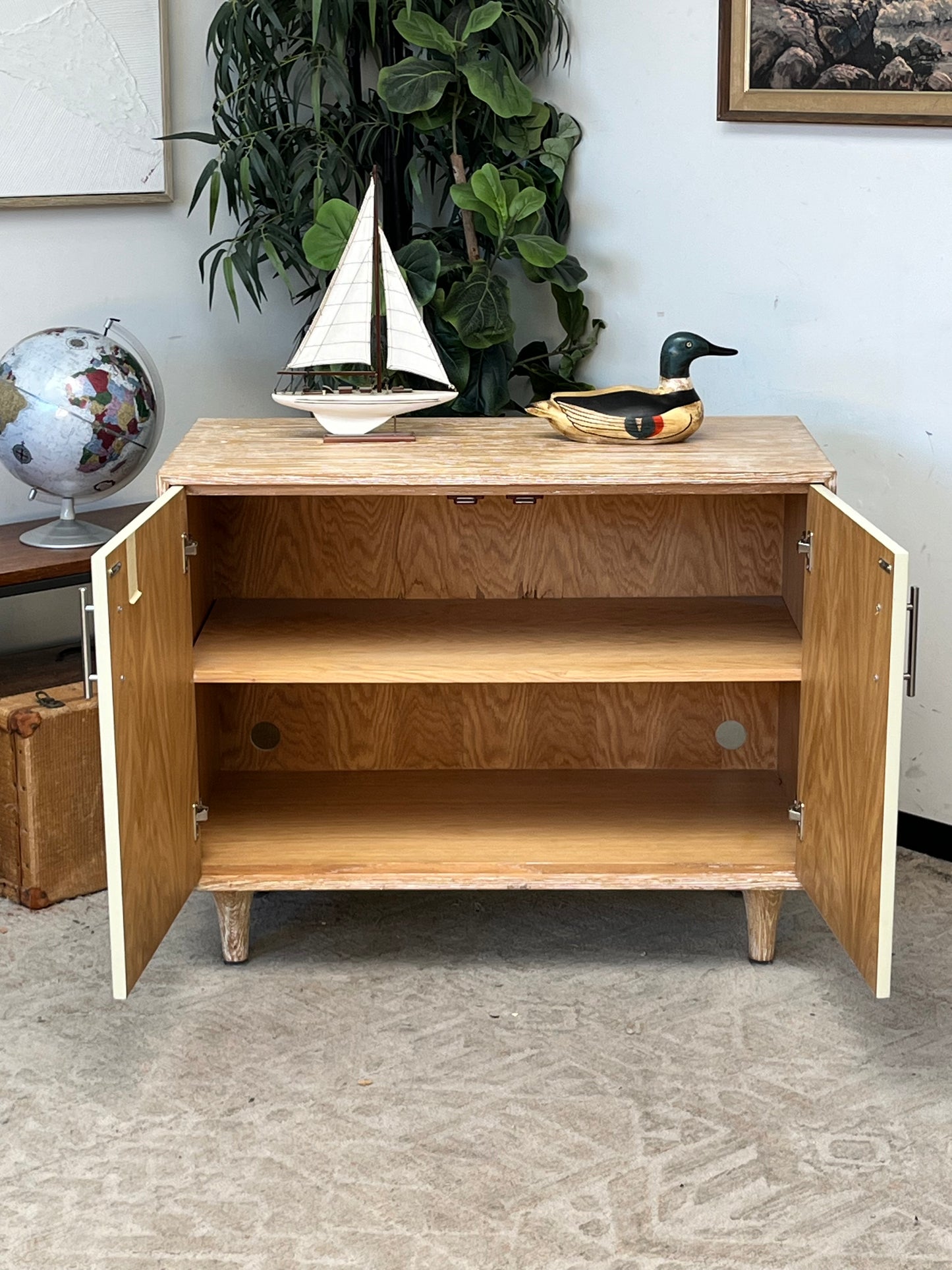Modern Rustic Style 2-Door Cabinet