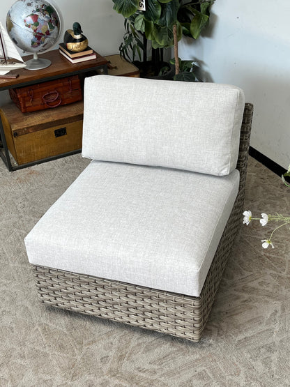 Wicker Outdoor Armless Chair