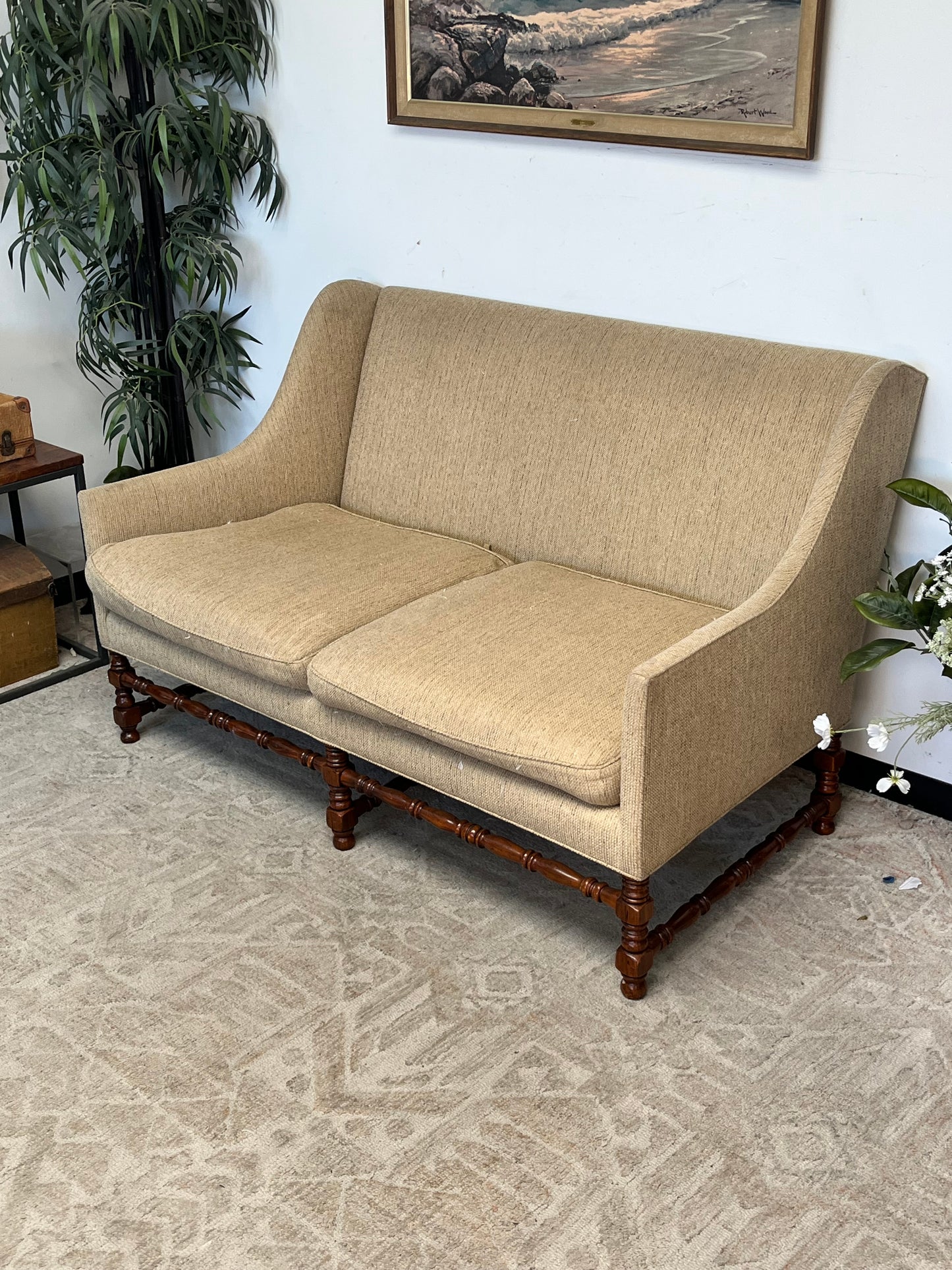Ebanista Feather-Downed Loveseat