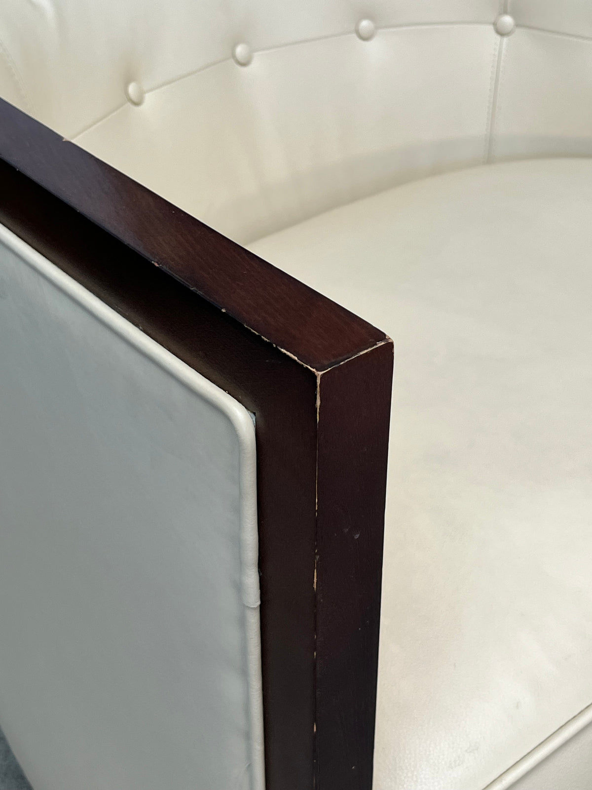 Modern Rounded Back Armchair