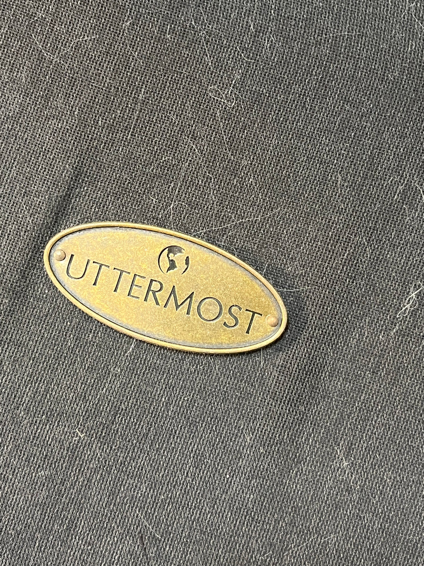 Uttermost Faux Fur White Ottoman