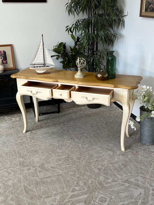 Ethan Allen Country French Style Console Table