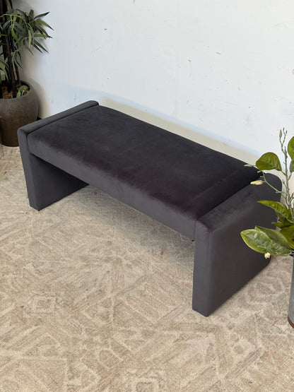 Modern Black 47" Bench