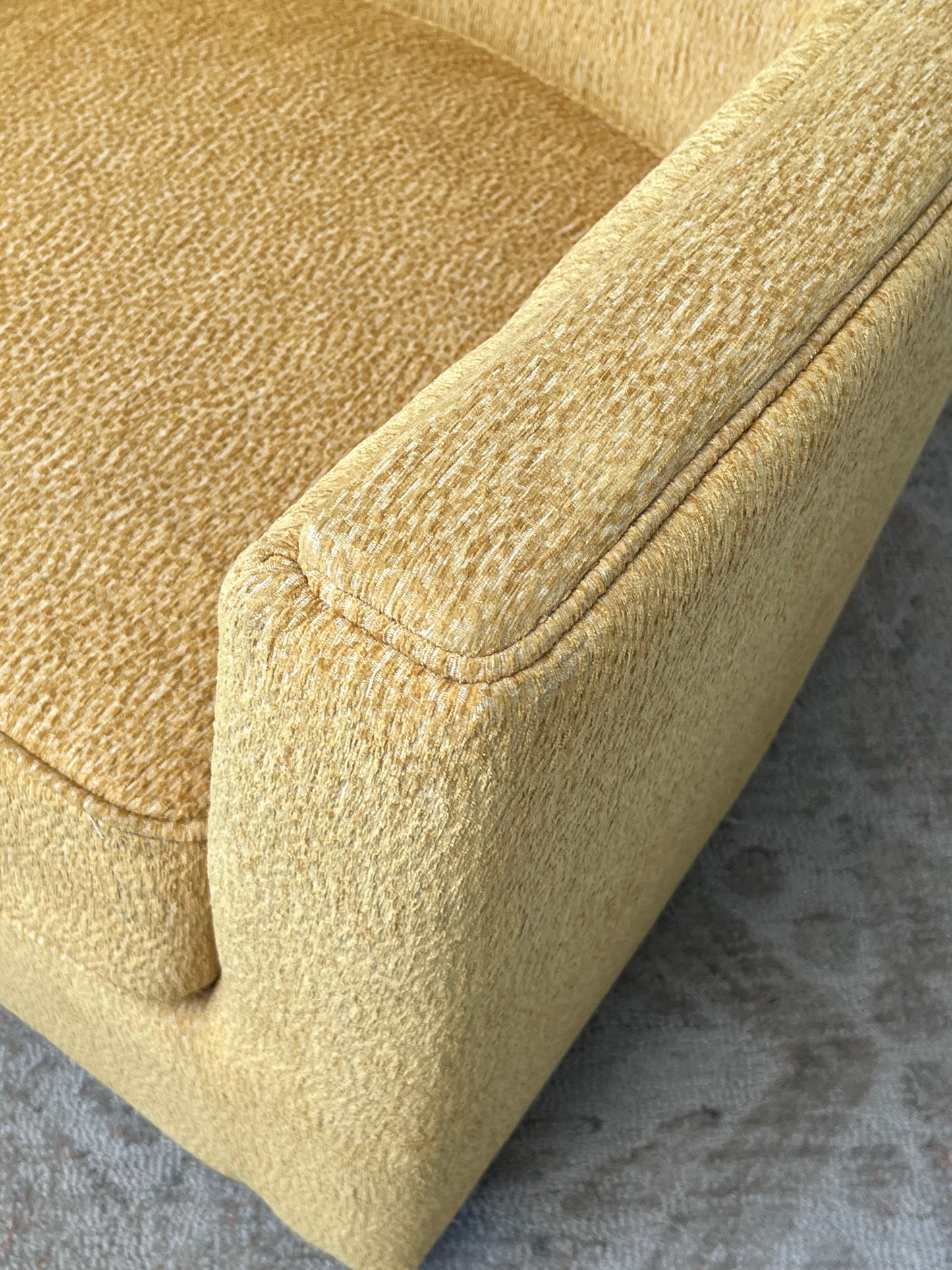 Vintage Style Yellow Swivel Chair