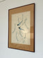 Bohemian Waxwings Artist Moran Framed Artwork