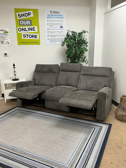 Dark Gray Recliner Sofa