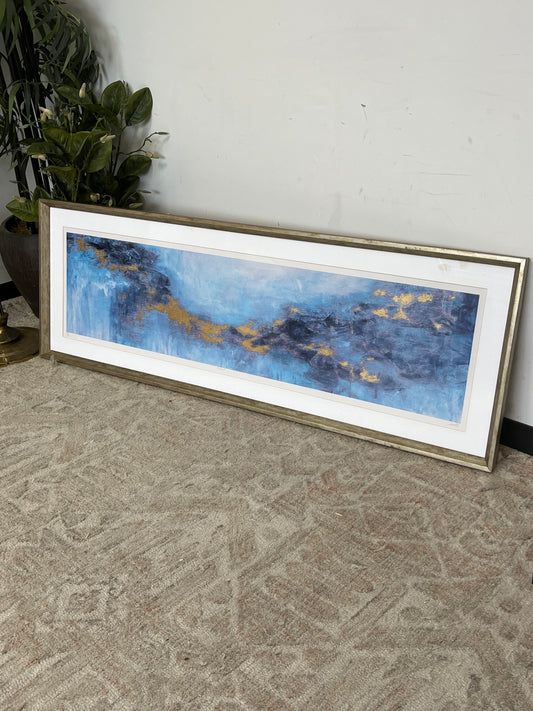 Artist Signed Abstract Dusted Brushstroke Landscape Artwork