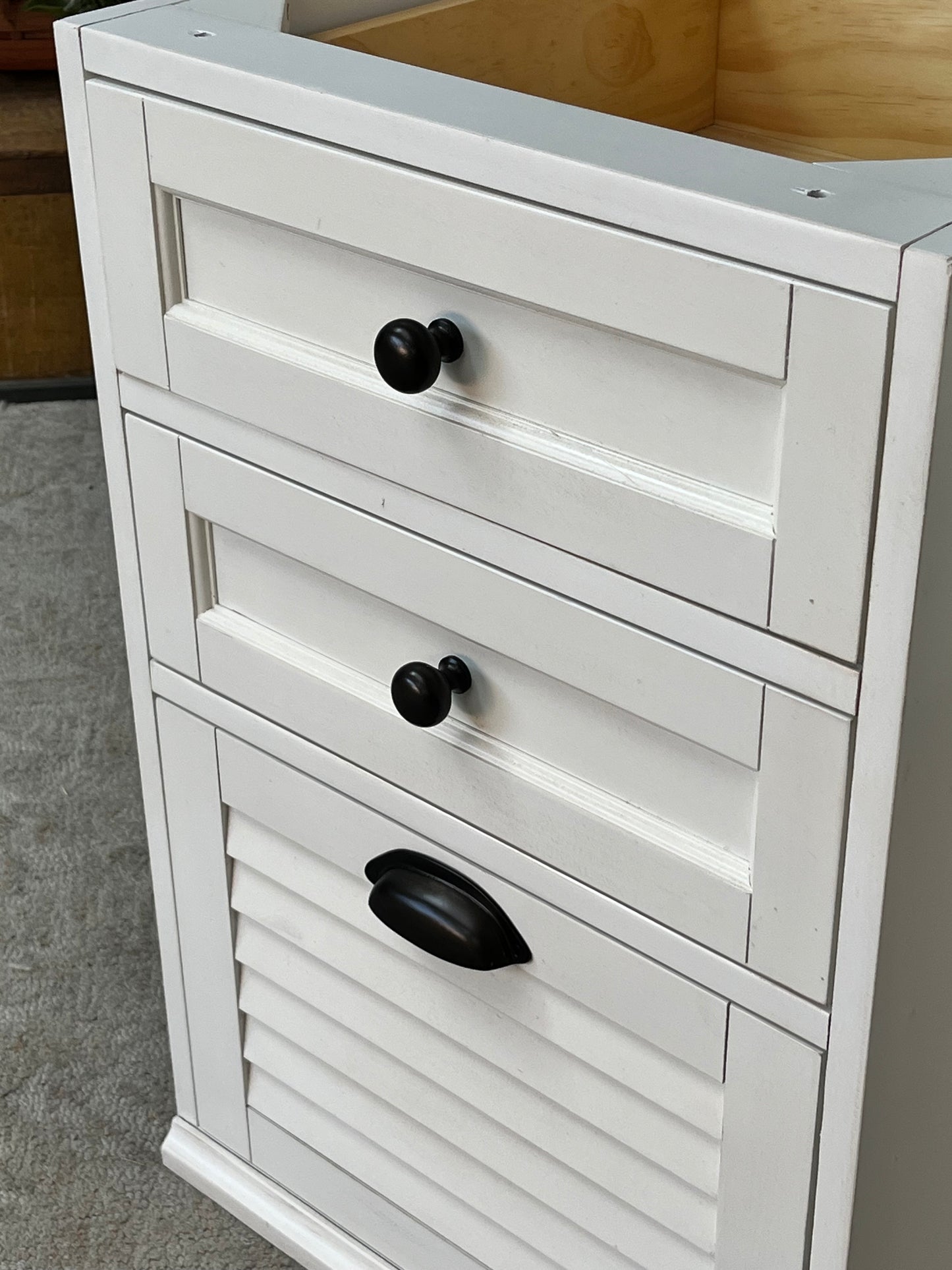 Modern Single 3-Drawer Cabinet - Missing Top