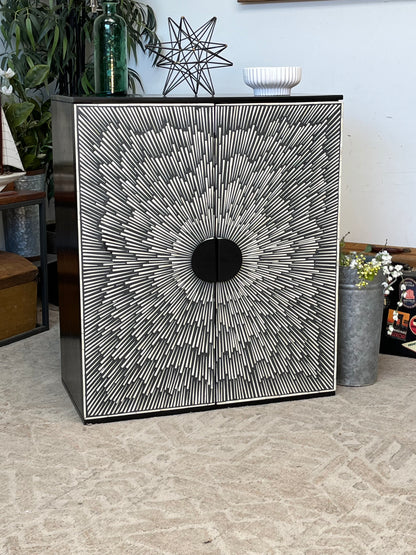 Sunburst Wine Liquor Cabinet