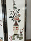 Chinese Floral Multicolored Wall Panels Set of 4