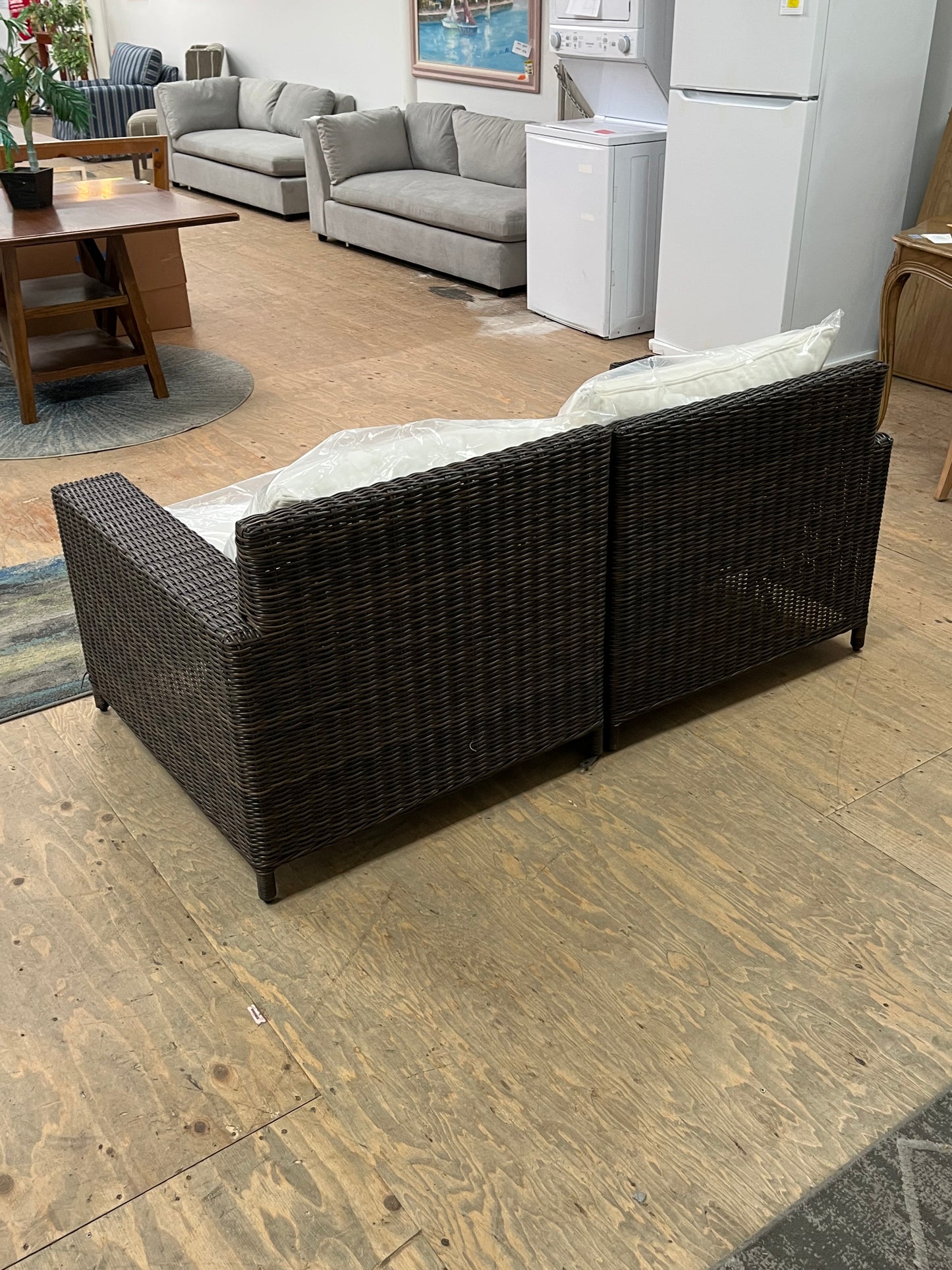 Outdoor Modular Loveseat - Set of 2 Chairs