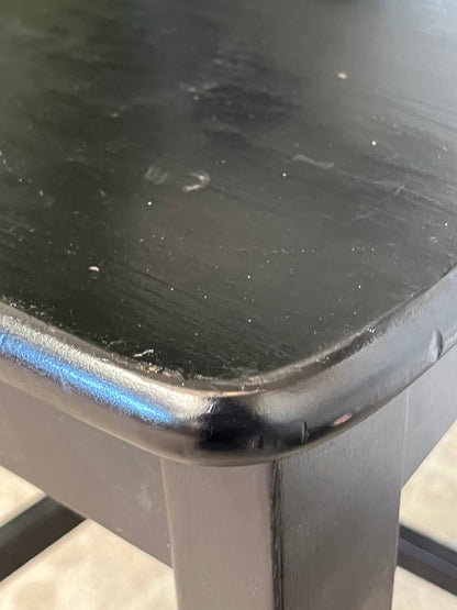 Black Wooden Barstool