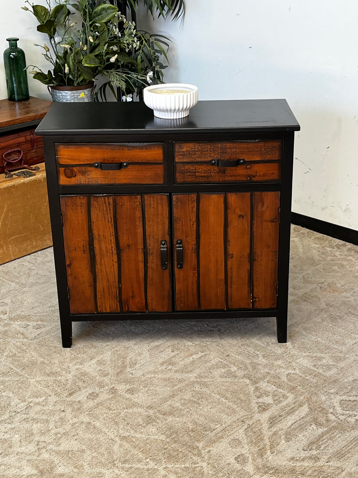 Rustic Style 2-Door Cabinet