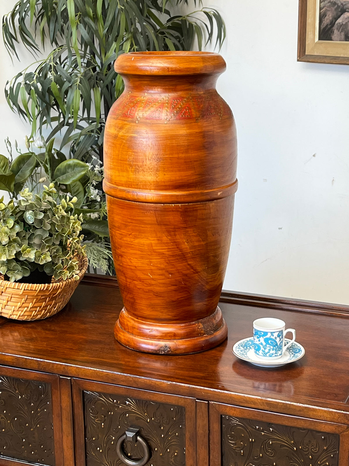 Handmade Wooden 18" Vase