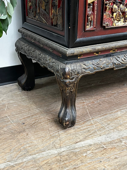Vintage Ornate China Cabinet - Scene 1