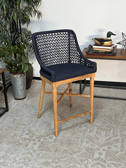 Woven Rope Outdoor Counter Stool