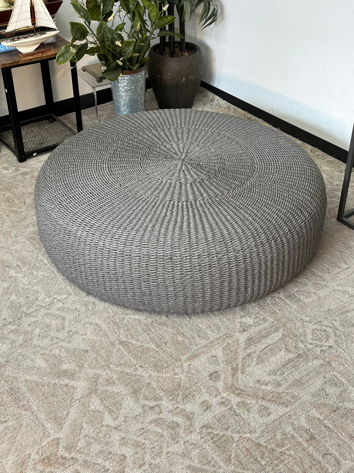 Modern Style Heavy Woven Outdoor Table