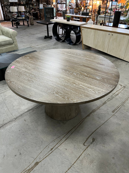 Modern Style 60" Round Wooden Dining Table