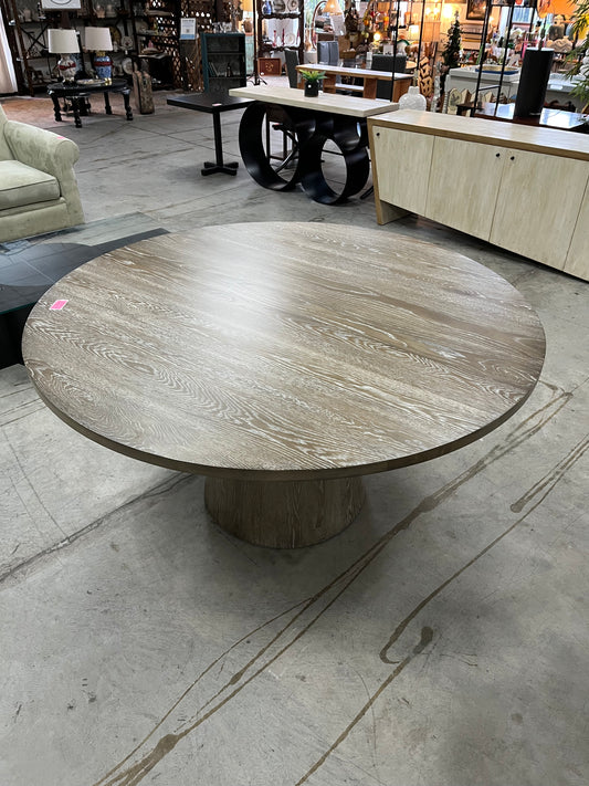 Modern Style 60" Round Wooden Dining Table
