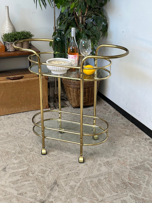 Vintage Style Gold Barcart