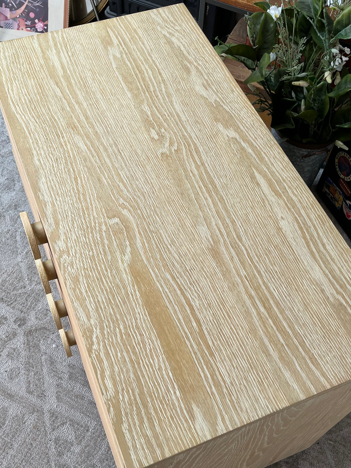 Modern Wooden 4 Drawer Nightstand