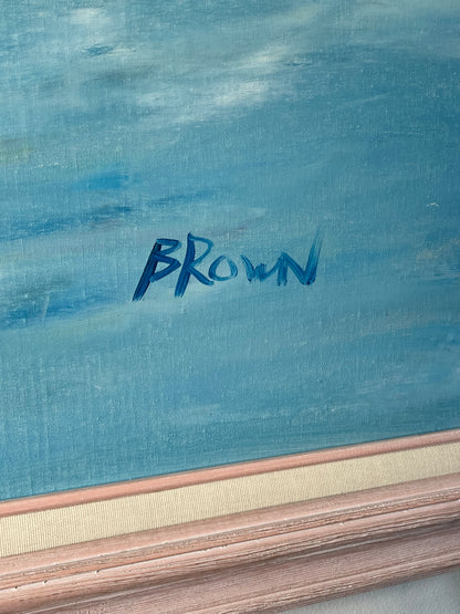 Original Oil Painting by "Brown" Framed 43" x 55.25"