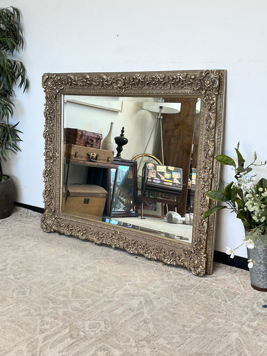 Ornate Wooden 60" Wall Mirror