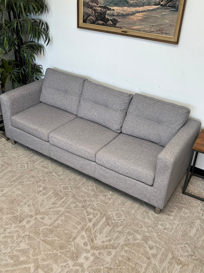 Modern Style Gray Linen Couch