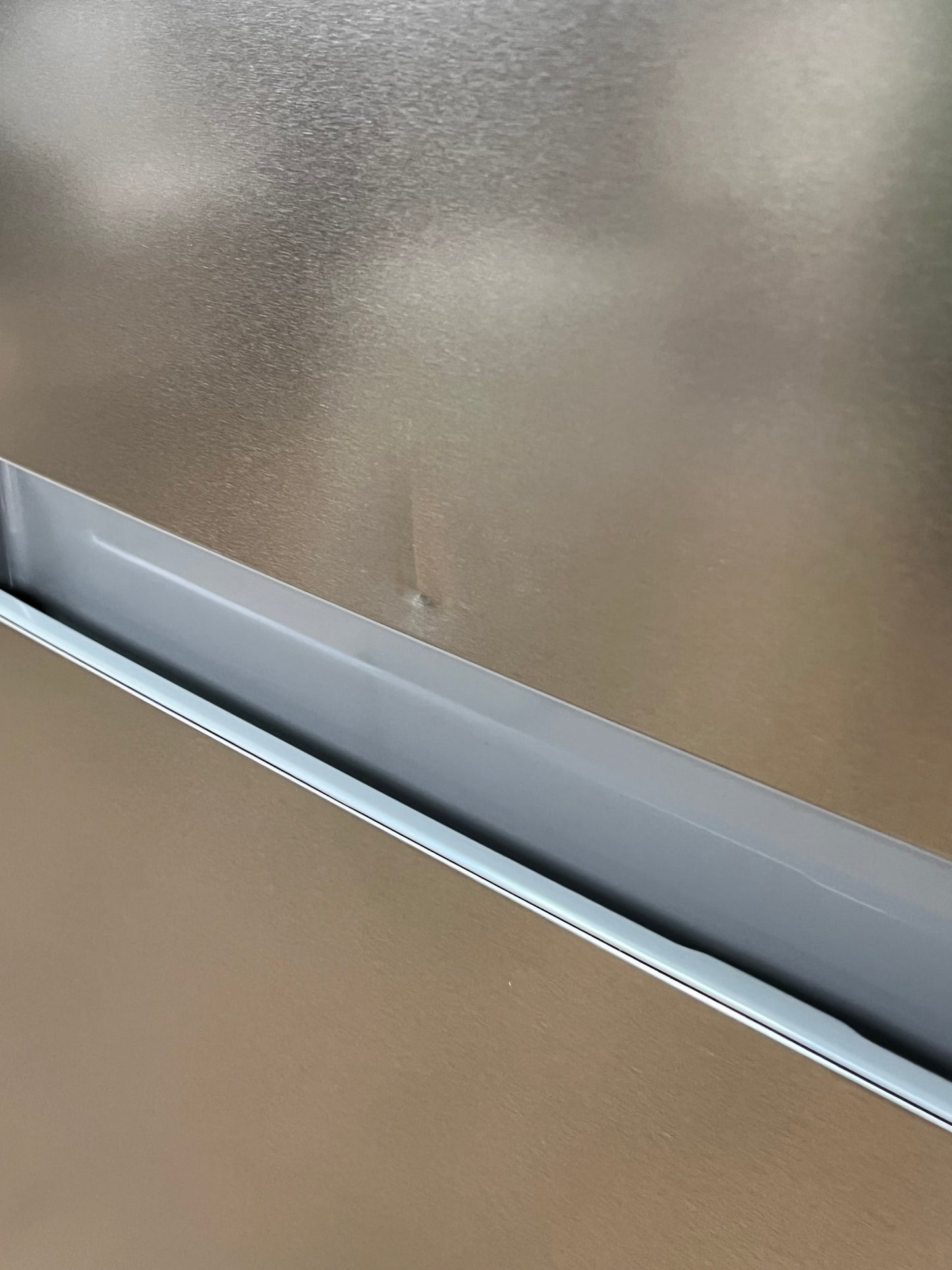 Seasons 18 Cu. Ft. Top Freezer Refrigerator Stainless Steel - Front Dent