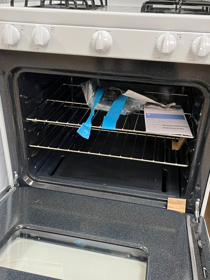 GE 4.8 cu. ft. White Freestanding Gas Range
