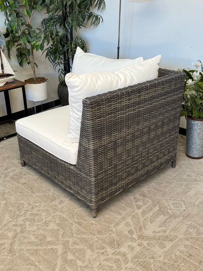 Outdoor Poly Rattan Gray Chair