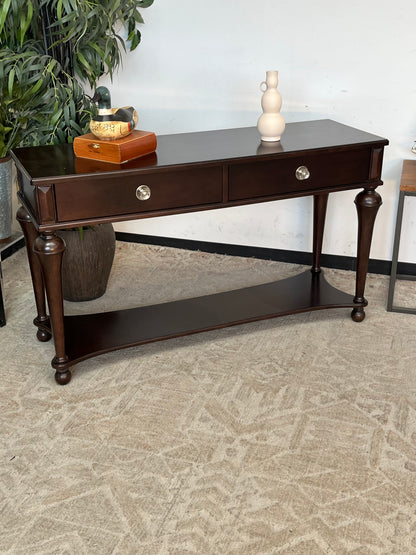 Schnadig Furniture Brown Wooden Console